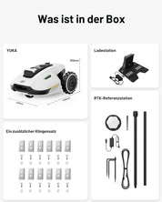 MAMMOTION YUKA 2000, 2000m², Ohne Kabel, NetRTK+Vision, 4G, 50% Steigung