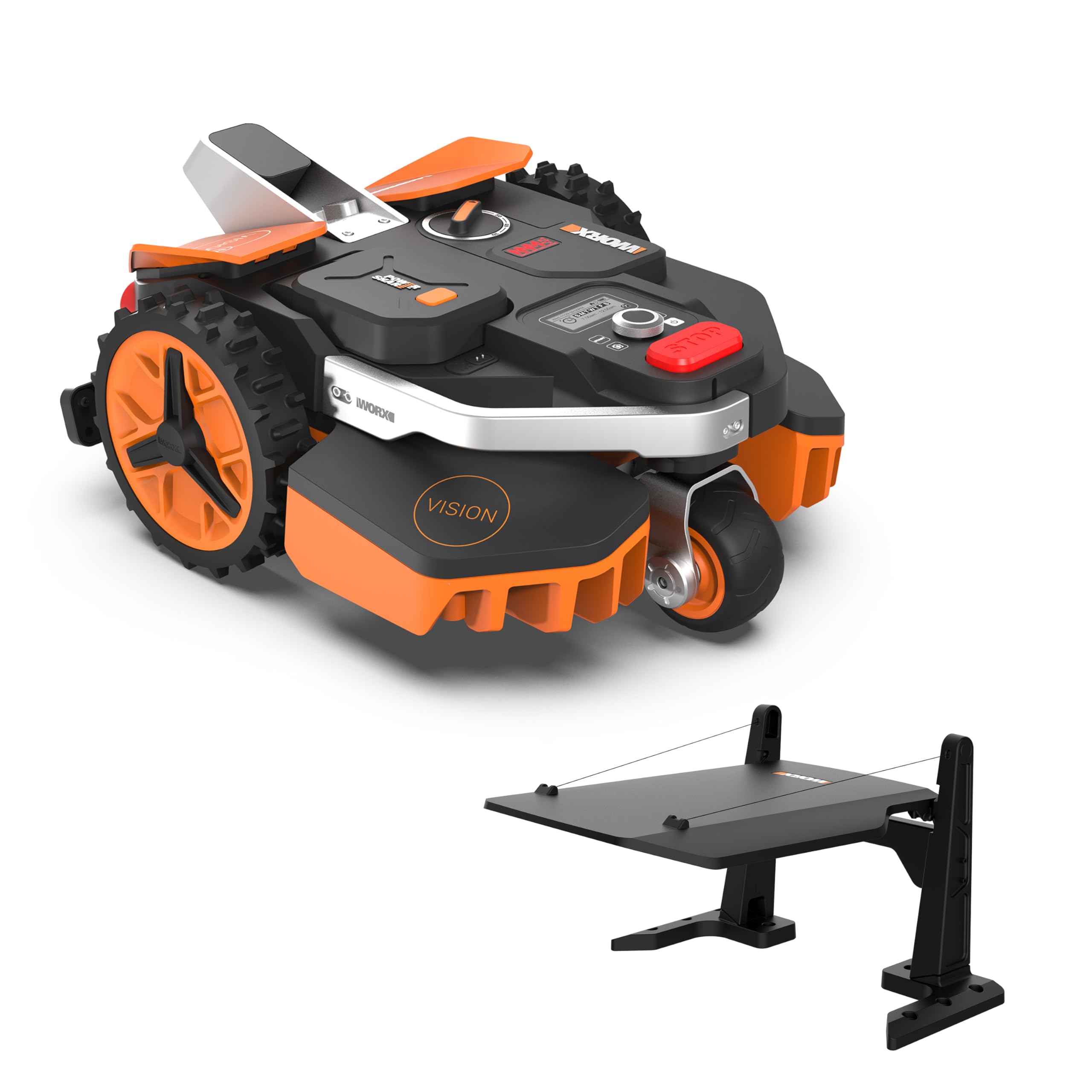 WORX Landroid Vision L1600 Mähroboter WR216E.1 für Gärten bis 1600m², AI Rasenmäher Roboter ohne Begrenzungskabel (WLAN & Bluetooth, aktive Hindernisvermeidung mit KI-Technologie, Igelschutz)