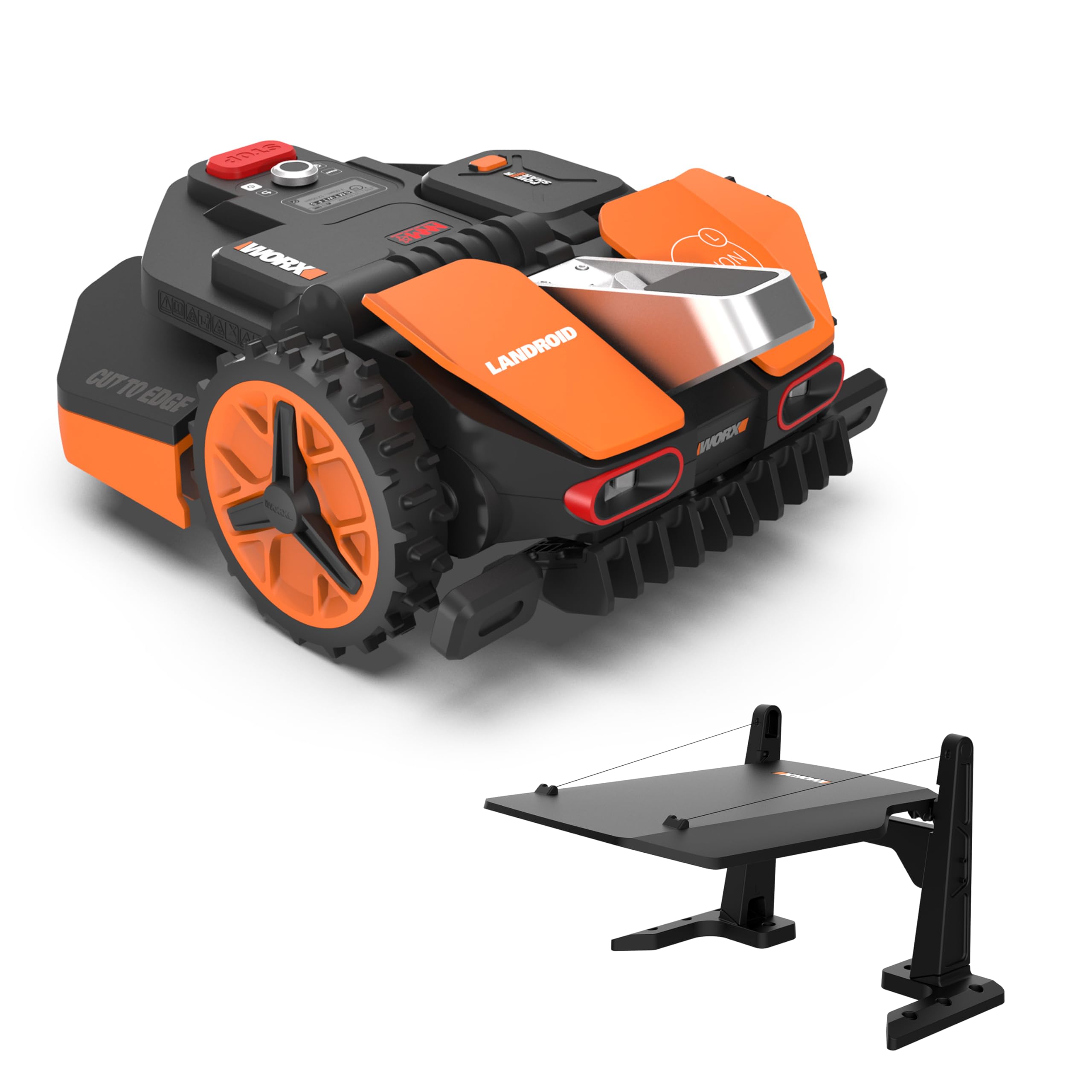 WORX Landroid Vision L1600 Mähroboter WR216E.1 für Gärten bis 1600m², AI Rasenmäher Roboter ohne Begrenzungskabel (WLAN & Bluetooth, aktive Hindernisvermeidung mit KI-Technologie, Igelschutz)