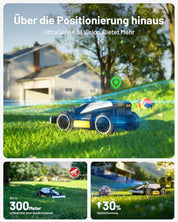 MAMMOTION LUBA mini AWD 1500 Mähroboter 1500 m², NetRTK+Vision, ohne Kabel, 80 % Steigung