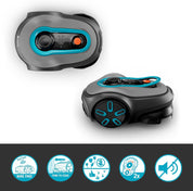 Gardena SILENO Free 1100 m² kabelloser Mähroboter, App & LONA