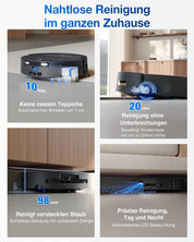 ECOVACS T80 Omni, 18,000Pa, OZMO Mop, Selbstreinigung, ZeroTangle 3.0, 40-75°C Wäsche